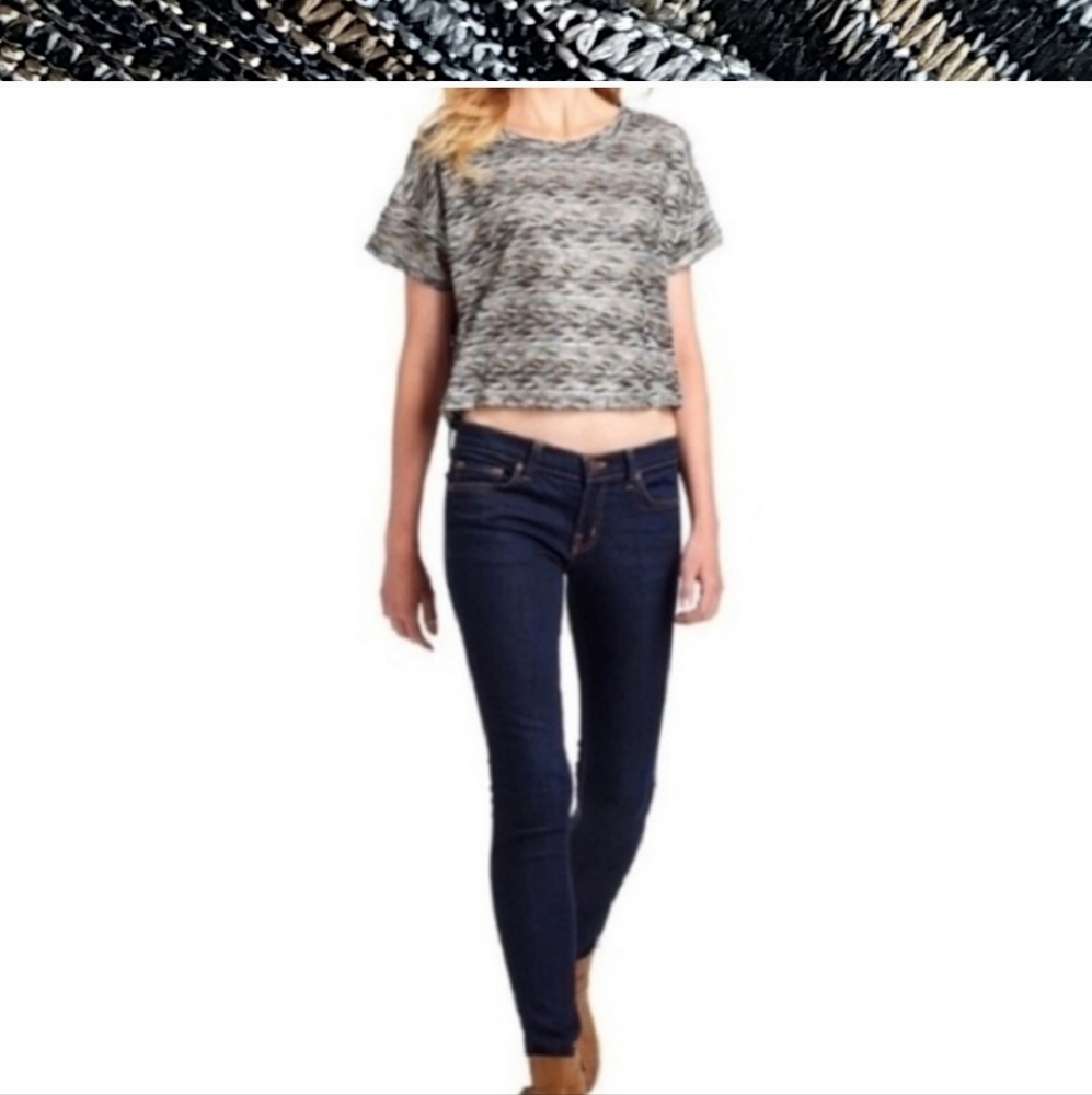 Free People large metallic crop top